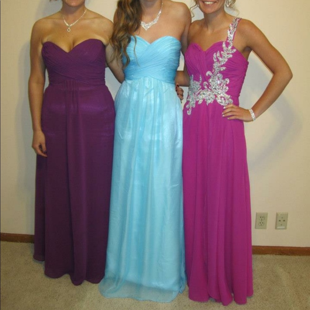 Fuchsia prom dress